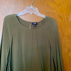 ANA woman olive green top